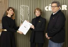 César 2026 : les nominations ! Patrick Sobelman (président de l’Académie des César, à droite) et Ariane Toscan du Plantier (vice-présidente, à gauche) © Lilia Ducrocq – ENS Louis-Lumière pour l’Académie des César 2026