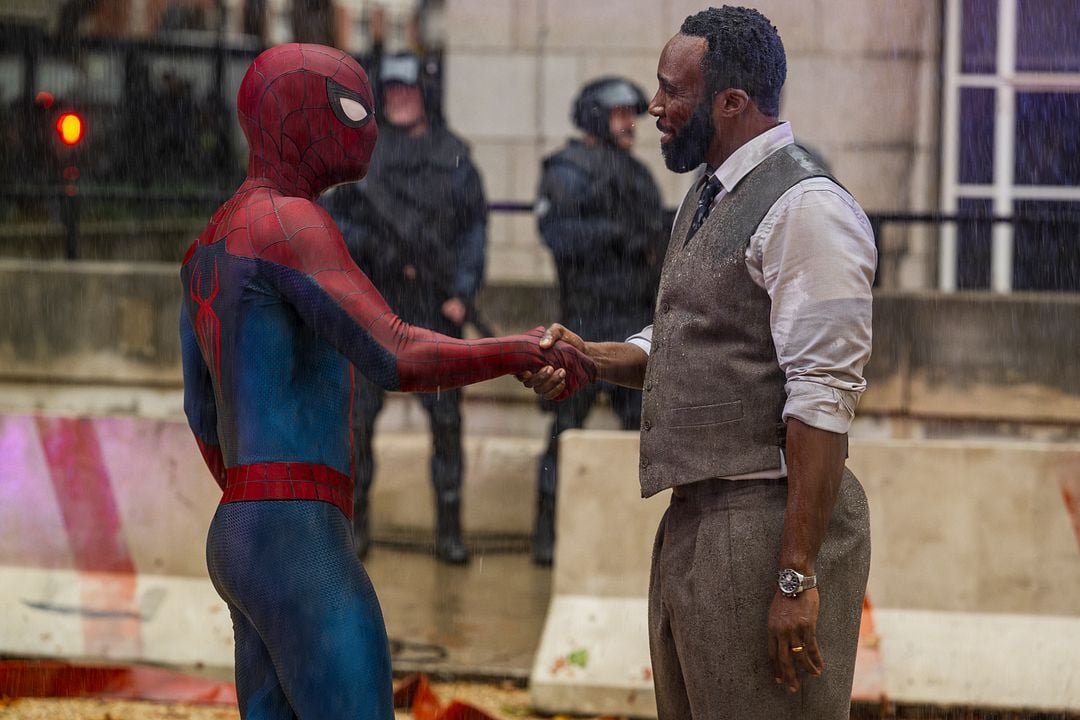 Tom Holland et Tramell Tillman dans Spider-Man: Brand New Day
